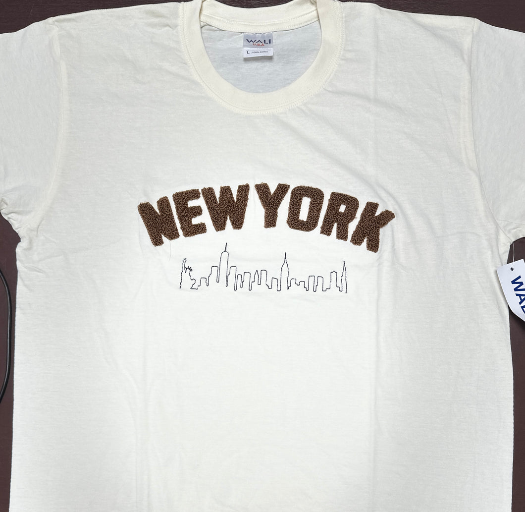 Adult Embroidery New York T-shirt