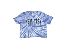 Load image into Gallery viewer, Tie-Dye Screen Print Crop Tops