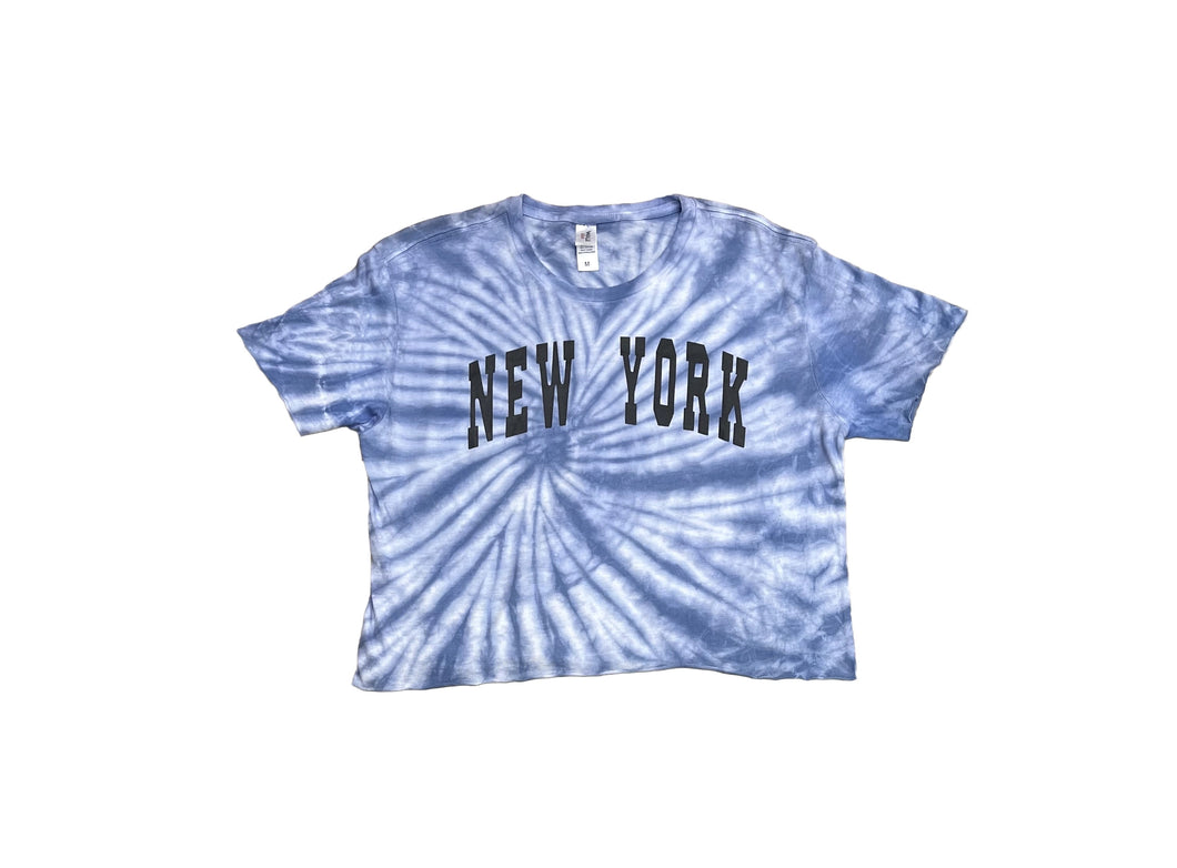 Tie-Dye Screen Print Crop Tops