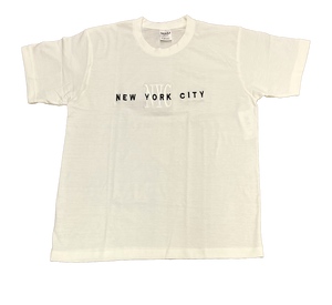 Adult Crew Neck T-Shirt Embroidered with ''NYC''