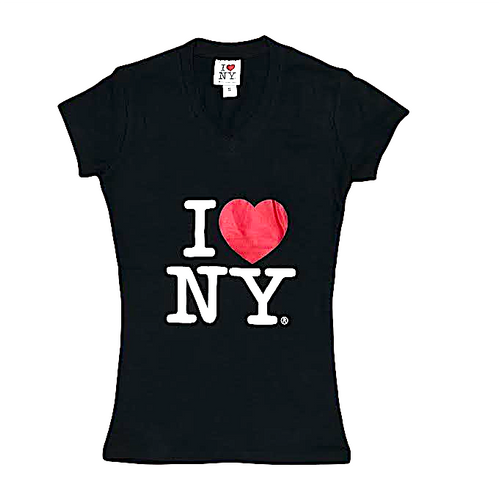Ladies V.Neck I ❤️ NY T.Shirt