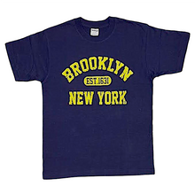 Load image into Gallery viewer, Adult T.Shirt With &quot;BROOKLYN 1631 NEW YORK&quot; Screen Print