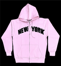 Load image into Gallery viewer, Adult Zipper Hoodies Embroidered with &quot;NEW YORK&quot;