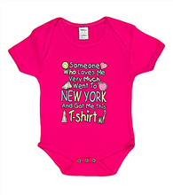 Load image into Gallery viewer, Baby onesies with &quot;Someone Who Loves Me&quot; Screen Print