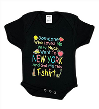 Load image into Gallery viewer, Baby onesies with &quot;Someone Who Loves Me&quot; Screen Print