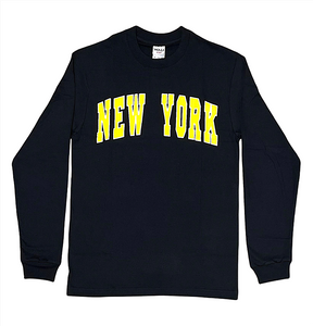 Adult Long Sleeves T.Shirt with NEW YORK" Screen Print