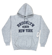 Load image into Gallery viewer, Adult Hoodies With &quot;BROOKLYN EST. 1631 NEW YORK&quot; Screen Print