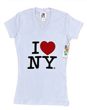 Load image into Gallery viewer, Ladies V.Neck I ❤️ NY T.Shirt