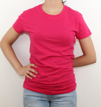 Load image into Gallery viewer, Ladies Crew Neck Plain T-Shirt