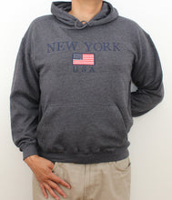 Load image into Gallery viewer, Adult Hoodies Embroidered with &quot;NEW YORK U.S FLAG&quot;