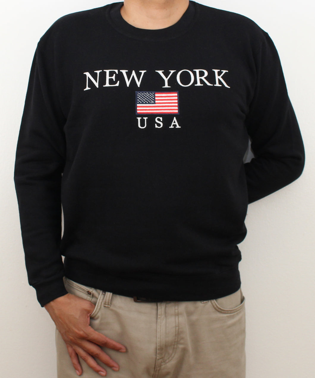 Adult Sweat-Shirt Embroidered with 