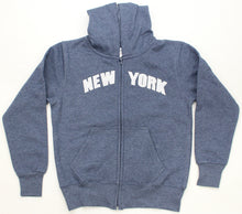 Load image into Gallery viewer, Kid’s Zipper Hoodies Embroidered with &#39;&#39;NEW YORK&#39;&#39;