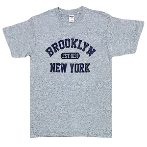 Adult T.Shirt With "BROOKLYN 1631 NEW YORK" Screen Print