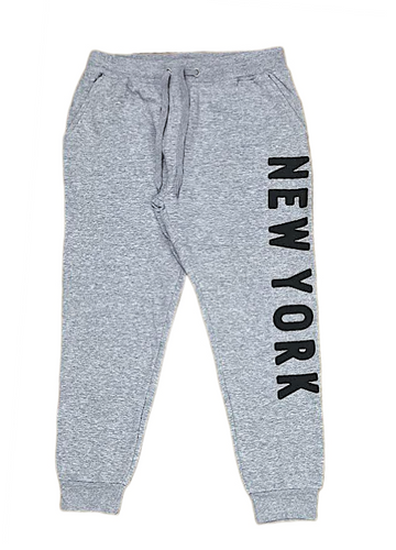 Adult Fleece SweatPants With ''NewYork'' Screen Print