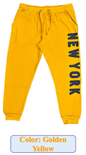 Load image into Gallery viewer, Adult Fleece SweatPants With &#39;&#39;NewYork&#39;&#39; Screen Print